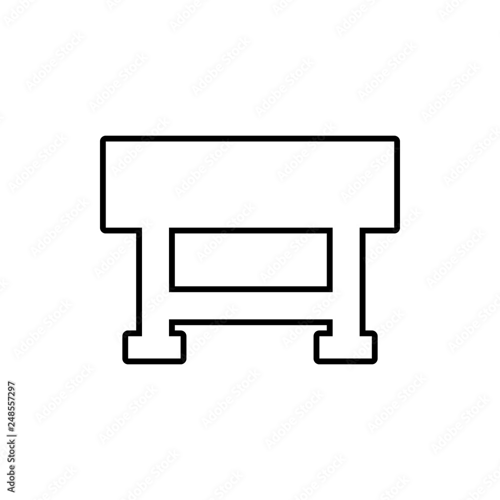 Poster chair glyph icon. element of furniture for mobile concept and web apps icon. thin line icon for webs