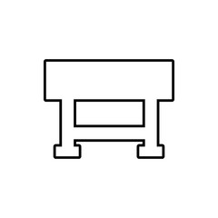 chair glyph icon. Element of Furniture for mobile concept and web apps icon. Thin line icon for website design and development, app development