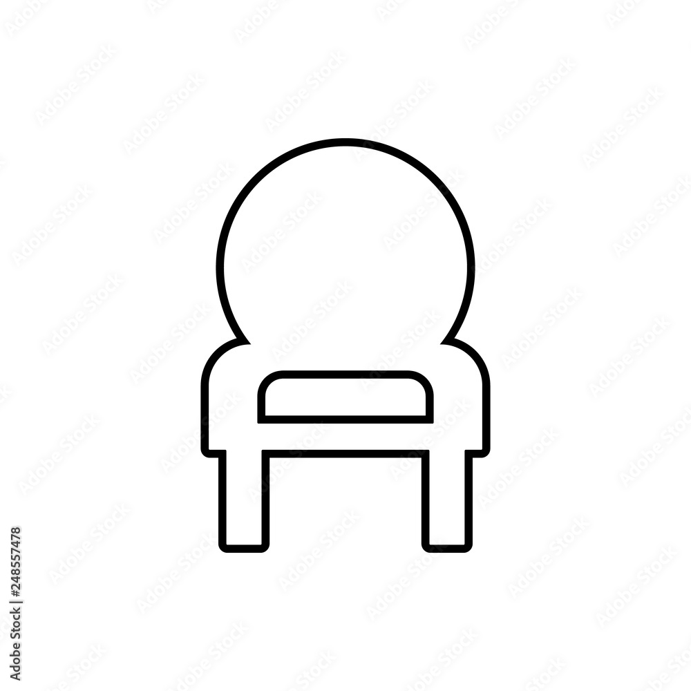 Poster mirror with mirror glyph icon. element of furniture for mobile concept and web apps icon. thin line 