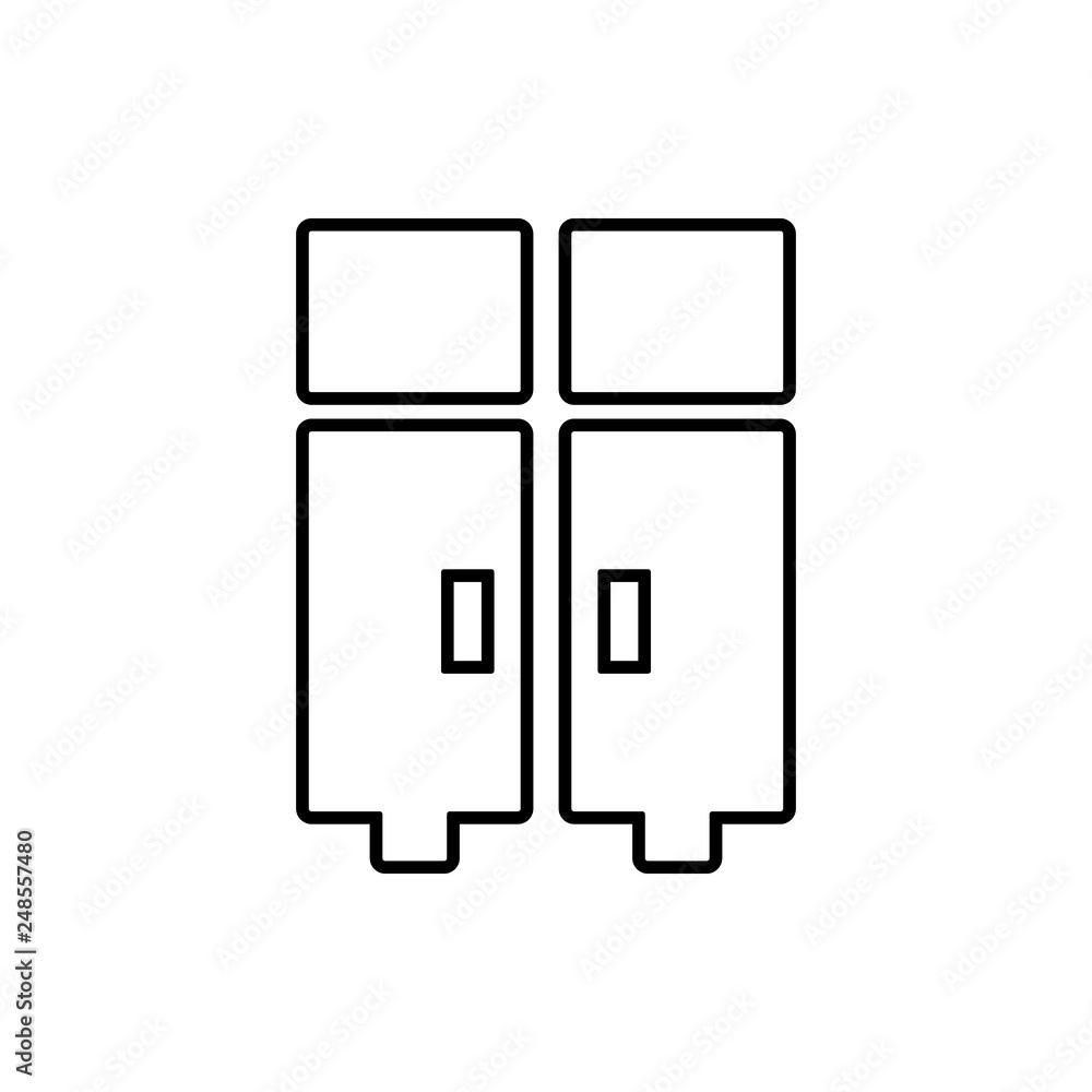 Poster fridge glyph icon. element of furniture for mobile concept and web apps icon. thin line icon for web