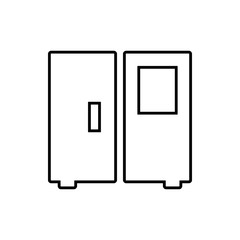 fridge glyph icon. Element of Furniture for mobile concept and web apps icon. Thin line icon for website design and development, app development