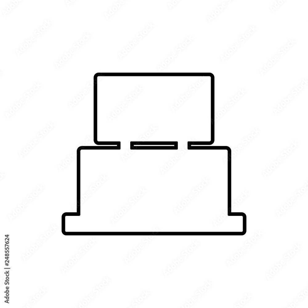 Aufkleber tv table furniture glyph icon. element of furniture for mobile concept and web apps icon. thin line 