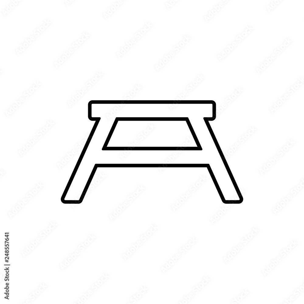 Poster chair glyph icon. element of furniture for mobile concept and web apps icon. thin line icon for webs