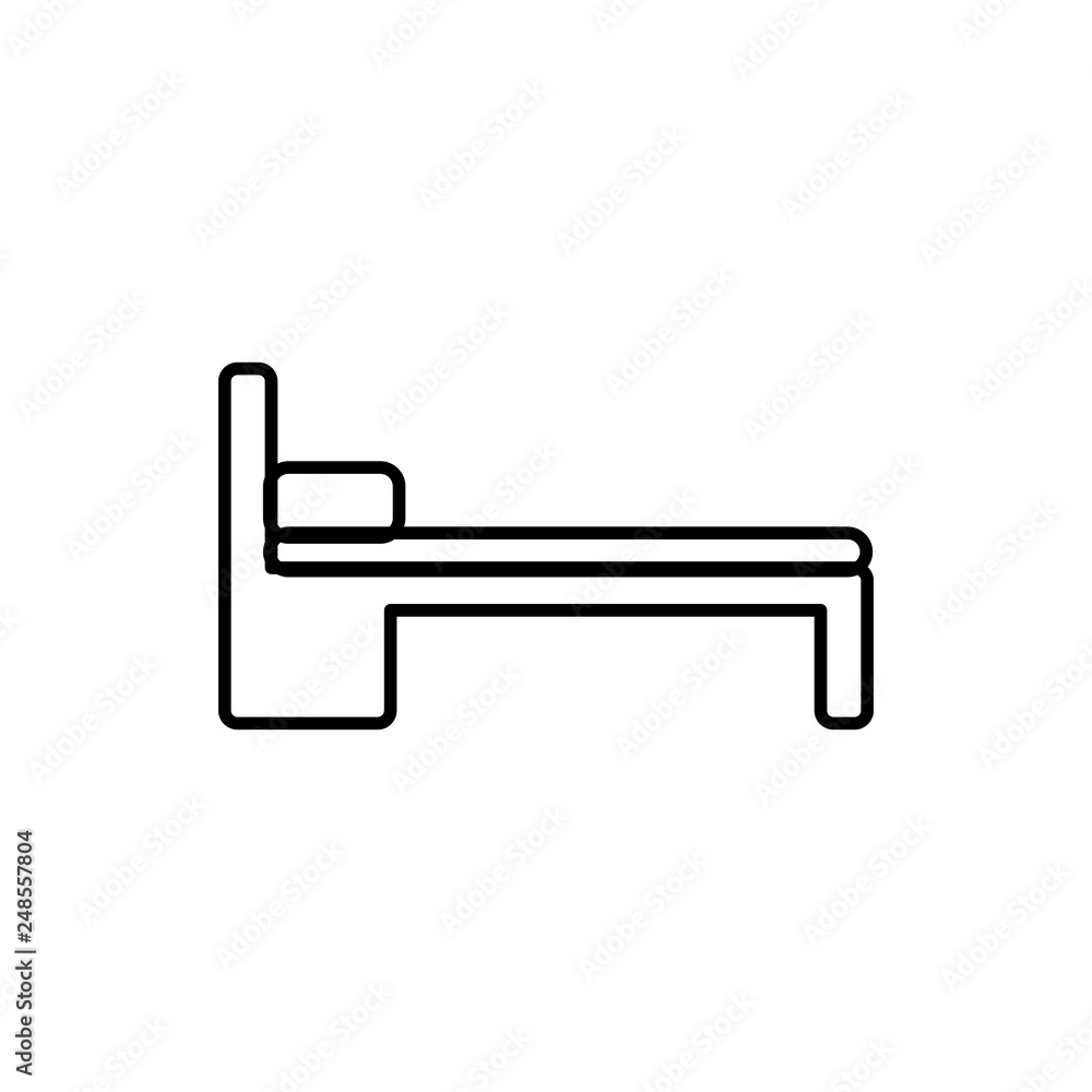 Poster bed glyph icon. element of furniture for mobile concept and web apps icon. thin line icon for websit