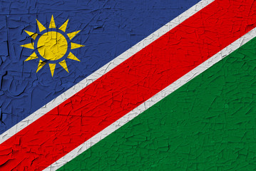 Namibia painted flag