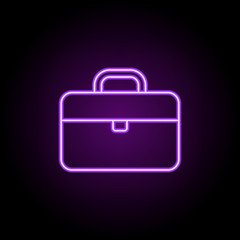 work experience line icon. Elements of web in neon style icons. Simple icon for websites, web design, mobile app, info graphics