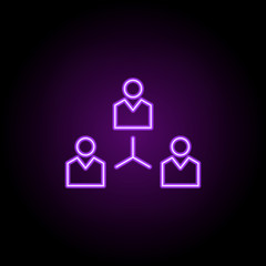 Fototapeta premium communication skills line icon. Elements of web in neon style icons. Simple icon for websites, web design, mobile app, info graphics