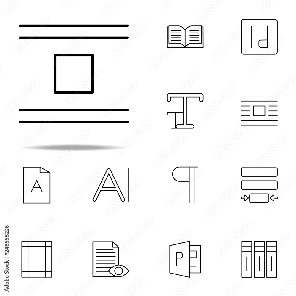 Poster editorial, jump object icon. editorial design icons universal set for web and mobile