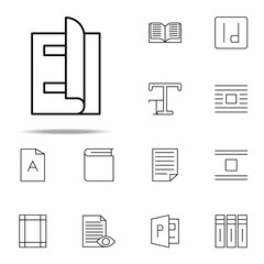 editorial, magazine icon. editorial design icons universal set for web and mobile