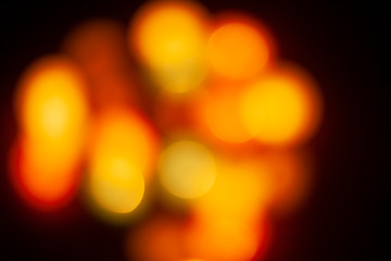 glowing blurred garlands 
