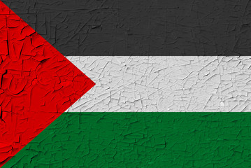 palestine painted flag