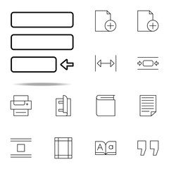 editorial, justify icon. editorial design icons universal set for web and mobile