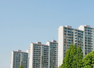 Fototapeta na wymiar 한국의 아파트 풍경 
