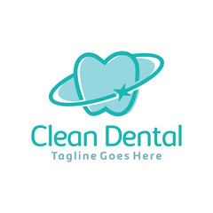 Clean Dental Logo for Dental clinic Vector Graphic Design