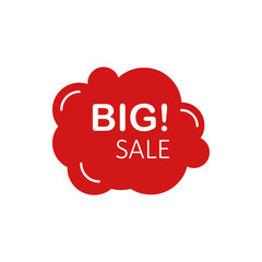  color tag discount big sale bubble icon. Element of discount tag. Premium quality graphic design icon. Signs and symbols collection icon for websites, web design, mobile app