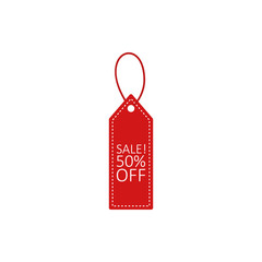  color tag discount 50% icon. Element of discount tag. Premium quality graphic design icon. Signs and symbols collection icon for websites, web design, mobile app