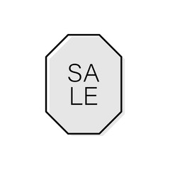  color tag discount sale icon. Element of discount tag. Premium quality graphic design icon. Signs and symbols collection icon for websites, web design, mobile app