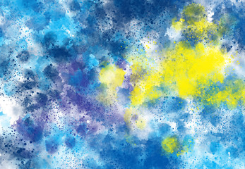 Abstract watercolor digital art painting for texture background
