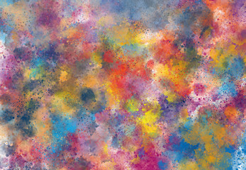 Abstract watercolor digital art painting for texture background