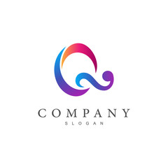creative modern letter q logo template