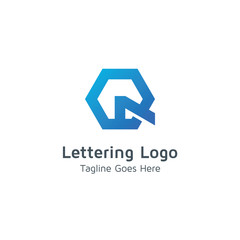 Lettering Q vector
