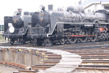 Steam locomotive of Japan that used to play in the past