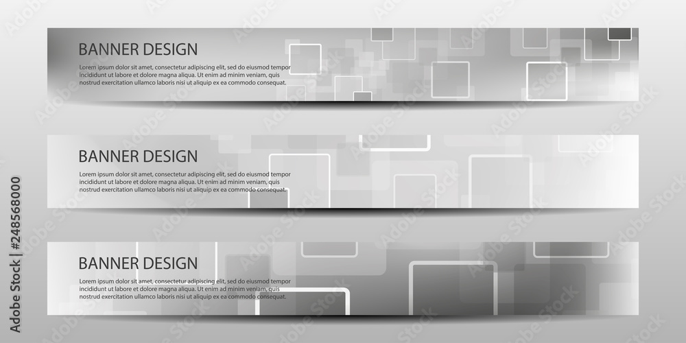Wall mural abstract vector banners with geometric background ,annual report, design templates, future poster te