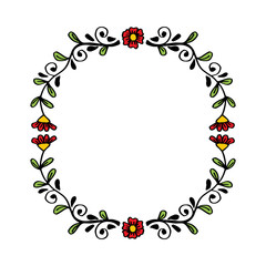 Flowers decorative frame. 