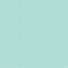 Simple cute seamless pattern. White stitches on blue background. Pastel canvas.