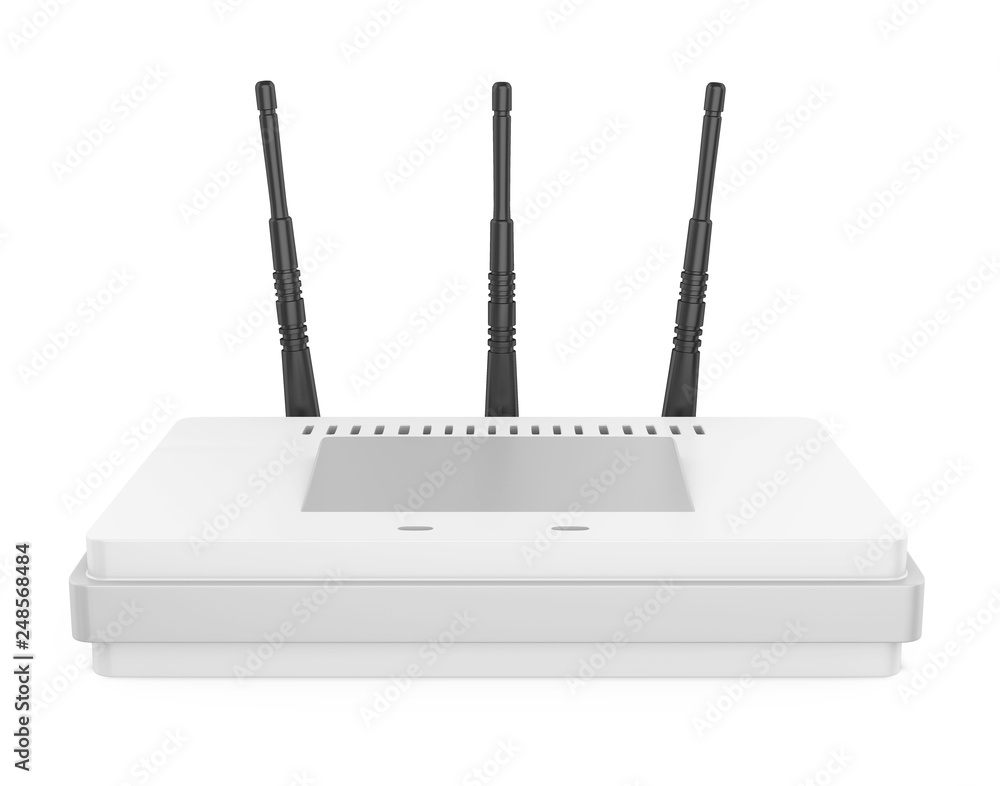 Poster wireless wifi router isolated