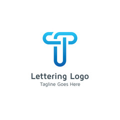 Lettering T Vector