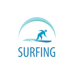 Vector People Surfing Logo