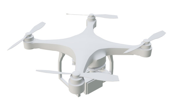 Remote control air drone with action camera