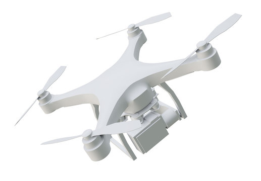 Remote control air drone with action camera