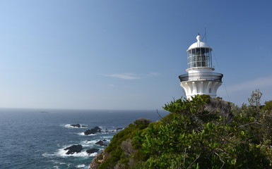 The historic Sugarloaf Point Lighthouse, at the northern end of Myall Lakes National Park offers...