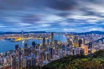 Obraz premium Hong Kong city skyline