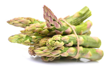 Asparagus on a white background
