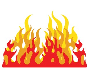 Fire flame Logo Template vector icon Oil, gas and energy logo