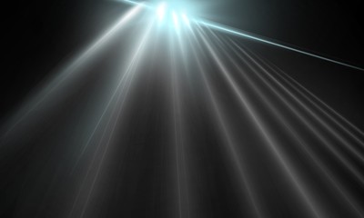 Abstract light, searchlight rays, night scene