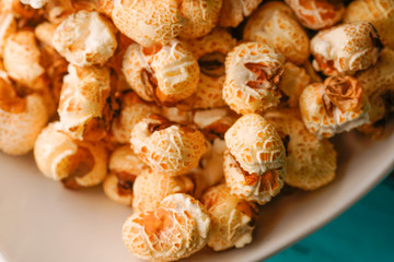 A bunch of popcorn