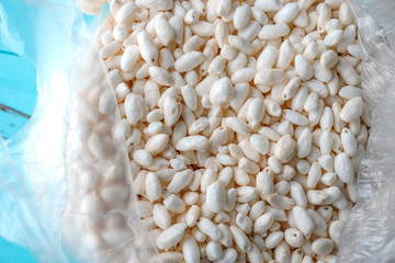 A bowl of white, fragrant popcorn