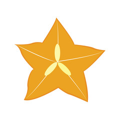 isolated cut carambolo