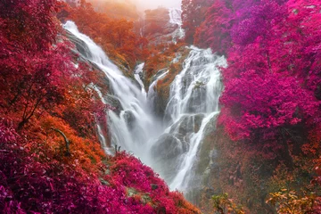  PiTuGro waterfall is often called the Heart shaped waterfalls Umphang,Thailand © CasanoWa Stutio