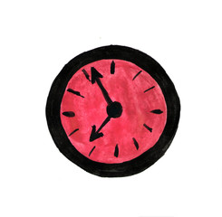 red circle clock icon