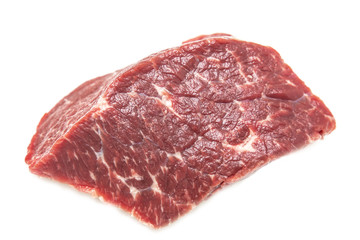 fresh beef on white background...
