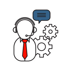 Consultant icon | Business and Finance - with Outline Filled Style