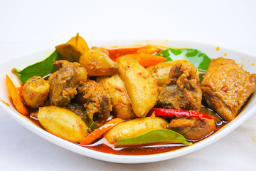 Yellow curry paste with Hausa potato, Southern Thai food