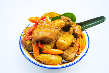 Yellow curry paste with Hausa potato, Southern Thai food
