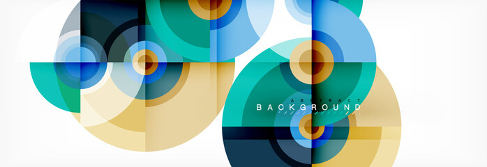 Fototapeta premium Modern circle background