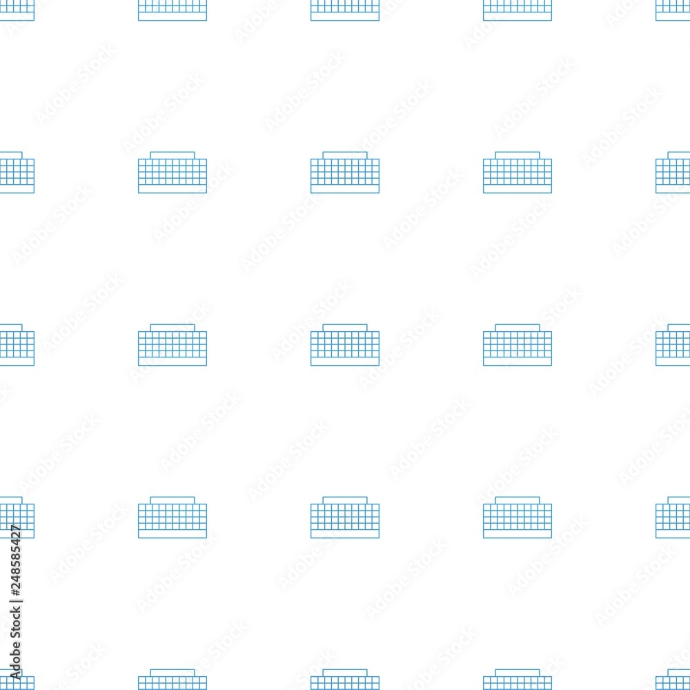 Poster business center building icon pattern seamless white background